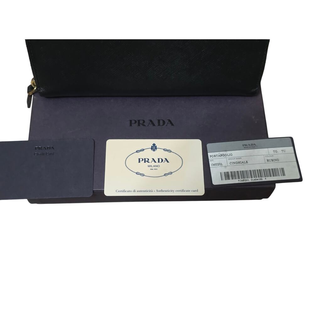 Prada Large Saffiano Leather Wallet. - Picture 2 of 16